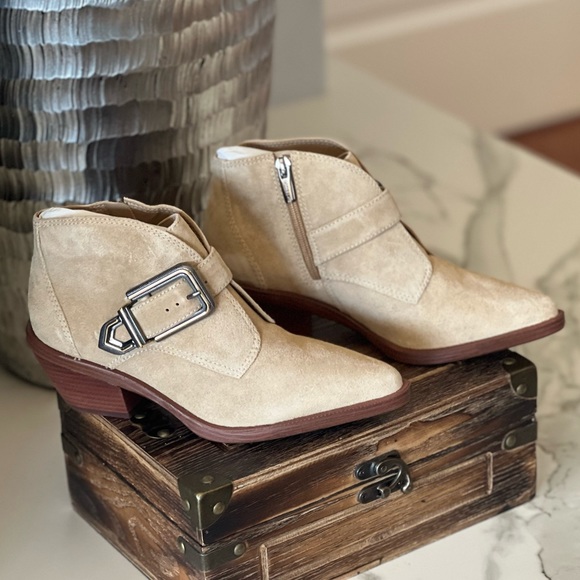 Vince Camuto | Shoes | Vince Camuto Ashena Bootie In Taupe | Poshmark